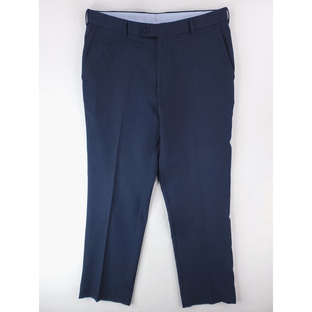 Peter Millar Pants Mens 36x32* Blue Wicking Performance Golf Slacks Trouser Flat